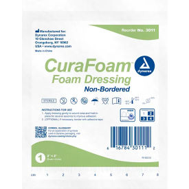 Foam Dressing Bandage, 2"L x 2"W, 120 Pcs