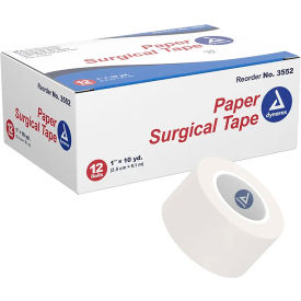 Paper Surgical Tape, 1"W x 10 yards, Pack of 144