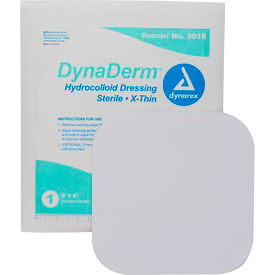 Xtra Thin Hydrocolloid Dressing Bandage, 6"L x 6"W, 60 Pcs