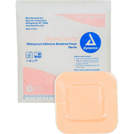 Waterproof Adhesive Bordered Foam Dressing, 4"L x 4"W, 120 Pcs
