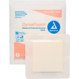 Waterproof Bordered Foam Dressing, 6"L x 6"W, 120 Pcs