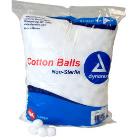 Non-Sterile Cotton Balls, Large, White, 2000 Pcs