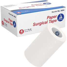Paper Surgical Tape, 3"W x 10 yards, Pack of 48