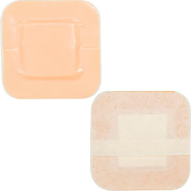 Waterproof Adhesive Bordered Foam Dressing, 6"L x 6"W, 120 Pcs