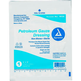 Petroleum Gauze Dressing, 3"L x 9"W, 200 Pcs