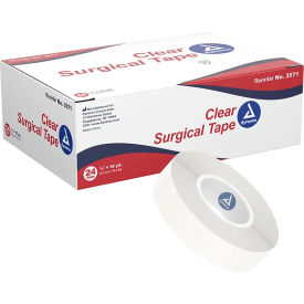 Transparent Surgical Tape, 1/2"W x 10 yards, Pack of 288