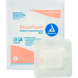 Waterproof Bordered Foam Dressing, 4"L x 4"W, 120 Pcs