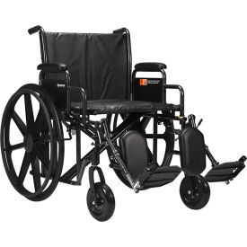 Wheelchair, Elevating Legrest & Detachable Desk Arm, 22"W Seat