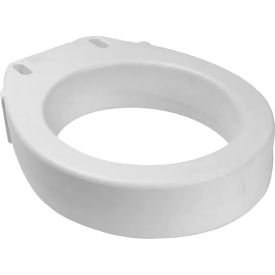 Elongated Raised Toilet Seat Without Arms, Pack of 3