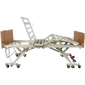 Bariatric 5 Function Long Term Care Low Bed, Expands to 48"