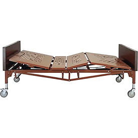 Dynarex Bariatric Full Electric Home Care Bed with Emergency Hand Crank, 42"