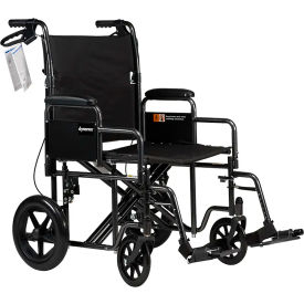 Transport Plus Wheelchair, Foot Rest & Detach Desk Arm, 22"W Seat