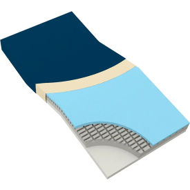 Premium Visco-Gel Infused Foam Mattress W/Perimeter, 80"L x 36"W x 6"H
