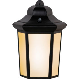 Half Cylinder Tunable LED Mission Style Outdoor Fixture 12W, 800 Lumens, Black Finish