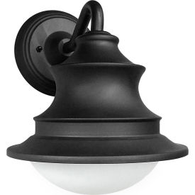 Tunable LED Mission Style Outdoor Rectangle Light Fixture, 12W, 800 Lumens, Black Finish