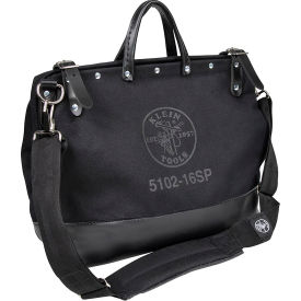 Deluxe Tool Bag, Black Canvas, 13 Pockets, 16"