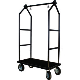 Contemporary Bellman's Cart - Matte Finish, Black Deck, 8" Pneuamtic Wheels