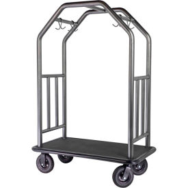 Coastal Estate Bellman's Cart - Rubber Deck, Black 8" Pneumatic Wheels