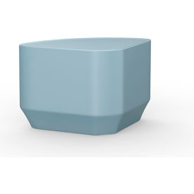 Endurance Wedge End Table, 27" x 19", Blue Gray