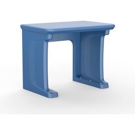 Endurance All Plastic Floor Mounted Desk, 36" x 24", Midnight Blue