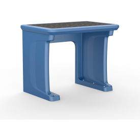 Endurance Laminate Top Floor Mounted Desk, 36" x 24", Midnight Blue