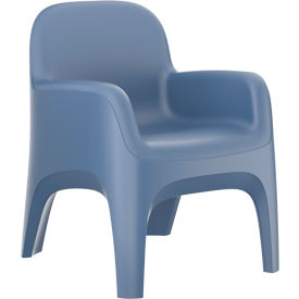 Crew Arm Chair Floor Mount, Midnight Blue