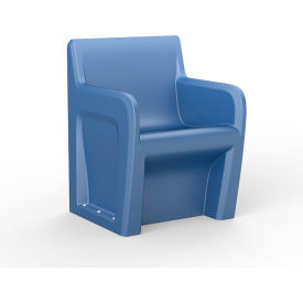 Sentinel Arm Chair Floor Mount, Midnight Blue w/Door