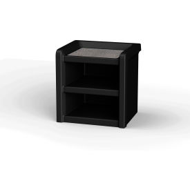Endurance Night Stand Laminate Top, 21" x 18", Black
