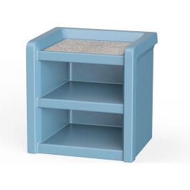 Endurance Night Stand Laminate Top, 21" x 18", Blue Gray