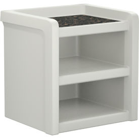 Endurance Night Stand Laminate Top, 21" x 18", Stone Gray
