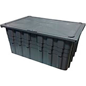 Barracuda Property Box, 3 Cu. Ft. Cap., 28-1/4"L x 18"W x 12-1/2"H, Gray, Polypropylene