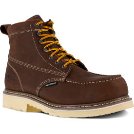 6" Waterproof Work Boot, Waterproof Leather, Brown, 7W