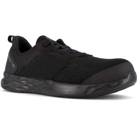 Athletic Work Shoe, Breathable Mesh, Black, 12M