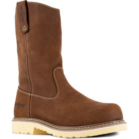 11" Pull-On Workboot, Leather, Brown, Size 7.5M