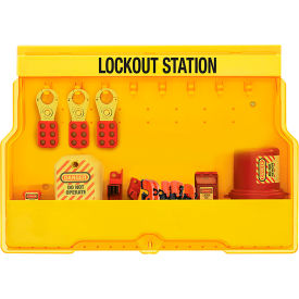 Lockout Station, Premier Electrical Device Assortment, Yellow
