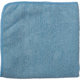 Rubbermaid Commercial Microfiber Economy Cloth 12" X 12" Blue, Polyester/Nylon, Blue, 24/PK