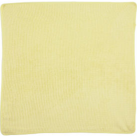 Microfiber Economy Cloth 16" X 16" Yellow, Polyester/Nylon, Yellow, 24/PK