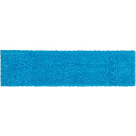 Adaptable Flat Mop Microfiber Pad 18" Blue, Plastic, Blue