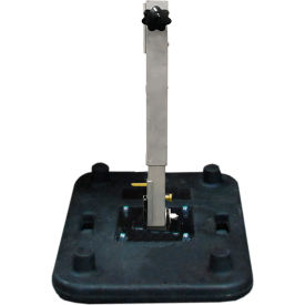 Plasticade Intrepid Rubber Base Sign Stand For Roll-Up Signs 36" &48" - Aluminum Post