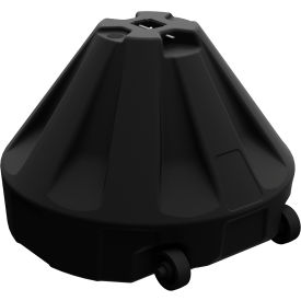 Roll-A-Post Portable Sign Base, 24", Plastic, Black
