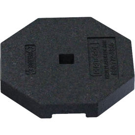 Portable Sign Post Rubber Base, 30 Lb, Black