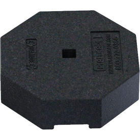 Plasticade Portable Post Sign Rubber Base, 60 Lb, Black