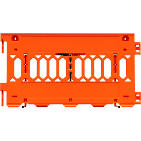 Pathcade Barrier System w/o Sheeting, 72"x 3"x 38", Orange