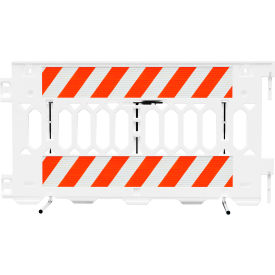 Plasticade Pathcade Barrier System w/ HIP Sheeting, 72" x 3" x 38", White