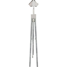 Plasticade Tri-Pod Sign Stand, Galvanized Steel, For Rigid Signs 36" & 48"