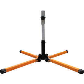 Plasticade Compact Springless Sign Stand For Roll-Up Signs 36" & 48", Powder Coated Orange Steel