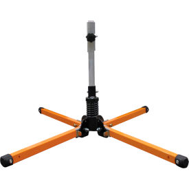 Plasticade Compact Single Spring Sign Stand For Roll-Up Signs 36" & 48", Powder Coated Orange Steel