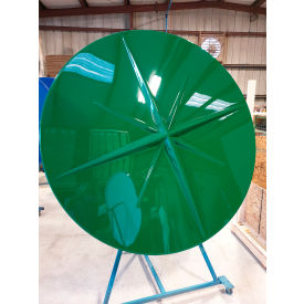 Fiberglass Umbrella, 72" Round, Starburst, 8' Pole, Green