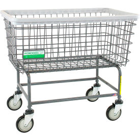 Antimicrobial Mega Capacity Wire Cart, 6 Bu