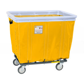 16 Bushel Antimicrobial Basket w/ Antimicrobial Bumper, Yellow